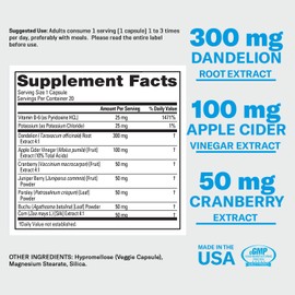 PERFORMIX SST Support Define Non-Simulant Diuretic - 60 Veggie Capsules - Reduce Water and Bloating - Support Urinary Tract Health & Full Body Cleanse with Dandelion Extract & Apple Cider Vinegar