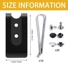 Frienda 10 Pcs Metal Belt Clip Buckle Spring Hook Belt
