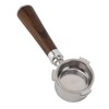 51mm Bottomless Portafilter 3 Ear Stainless Steel Wood Handle Detachable