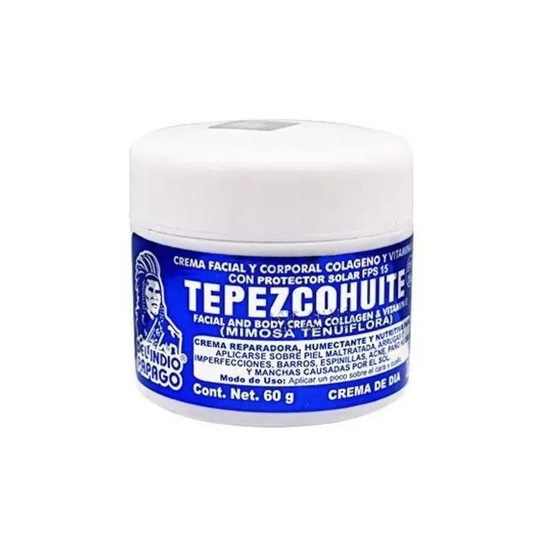 4 Crema Facial Indio Papago Tepezcohuite Dia Y Noche 60g