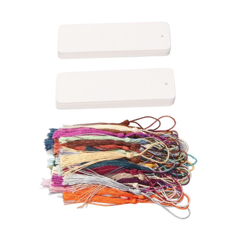 80 Sets Blank Bookmarks 5.5in Long 2in Wide Smoothing Widely