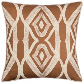 Wylder Tropics Cape Ikat Reversible Cushion Cover, Rust
