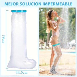Cubierta Impermeable para Pierna Adulto para Ducha y Baño Reutilizable