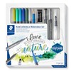 STAEDTLER 61 3001-2 - Juego de letras manuales y acuarelas