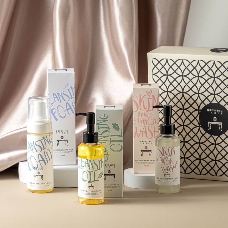 Cleansing 3-piece gift set Cleansing oil Cleansing foam Balancing wash