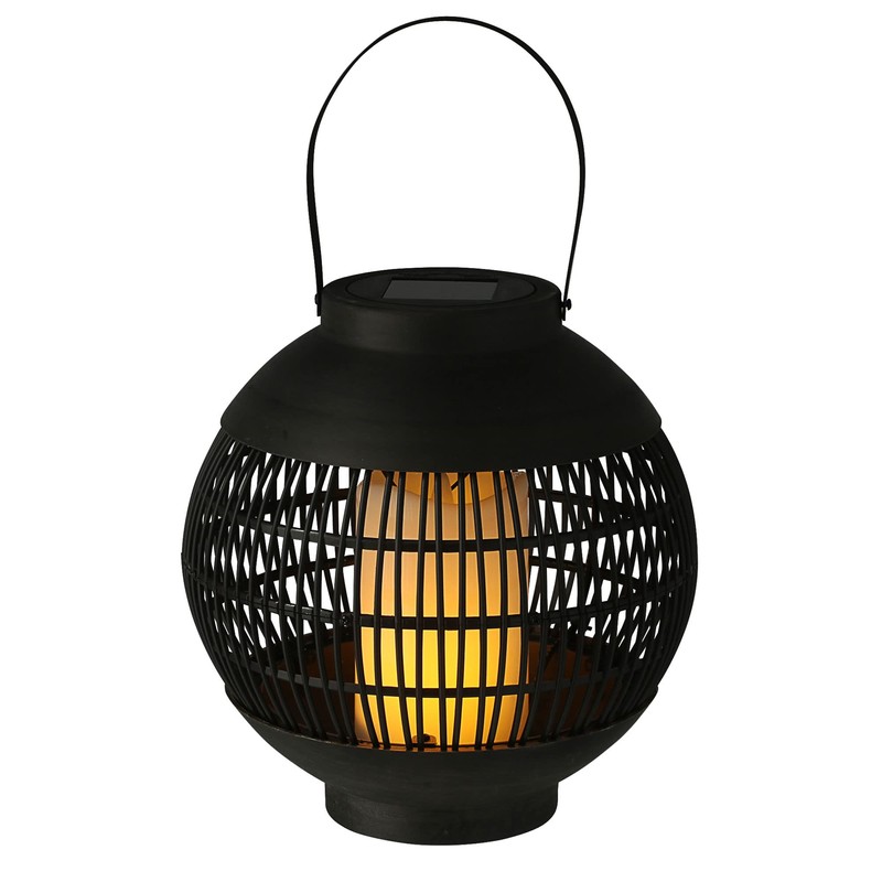 Solar Lantern Handle 15 x 33 cm Plastic Black 12