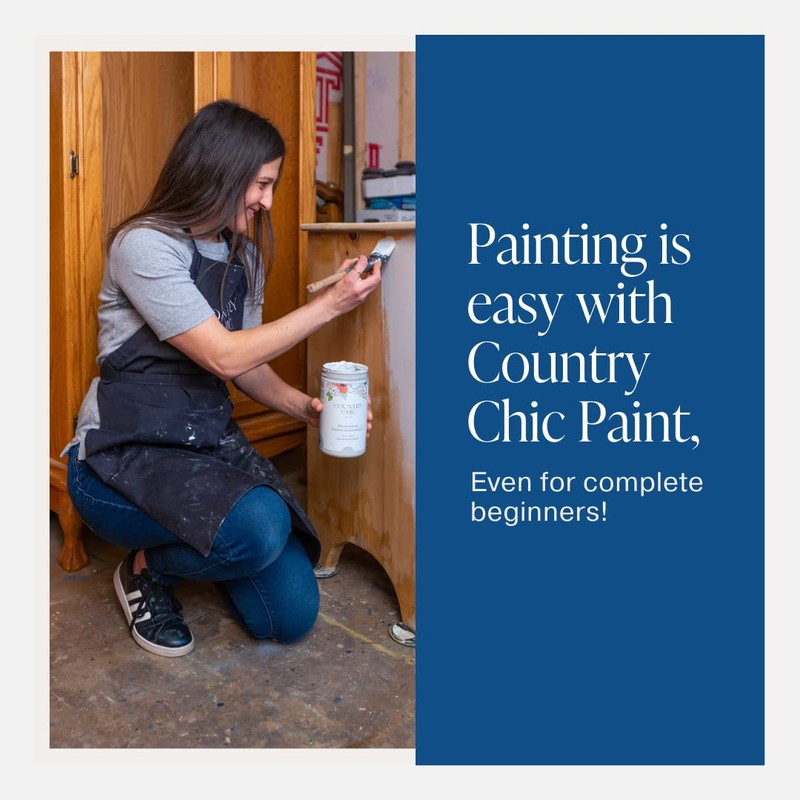 Country Chic All-in-One Chalk Paint for Furniture, Cabinets, Home Decor,