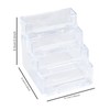 AMANDELIZABE 2 Pack Clear Acrylic Business Card Holder with 4