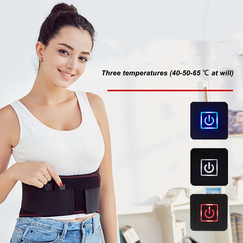 Waist Brace Three Speed Temperature Adjustment Decompression Comfortable Breathable Lumbar