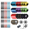 Dart Accessories Kit Including Aluminum Dart shafts,Dart Flights, Flight Savers,