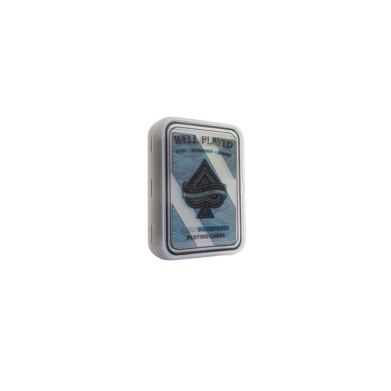 Well Played Waterproof Clear Plastic Playing Cards - Standard Deck