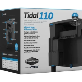 SEACHEM TIDAL 110 HOB AQUARIUM POWER FILTER by SICCE  ( UP TO 110 GALLON )
