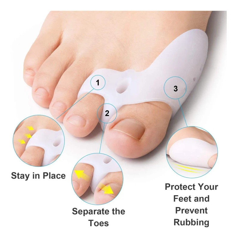 Kit 23 Piezas Corrector Juanetes Separadores Silicona Para Dedos Pie