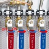Hourleey 2 Pieces 1/2 Inch Pex Brass Full Port Shut