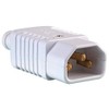 Pro Elec PEL00578 Rewireable IEC C14 mains Plug, White