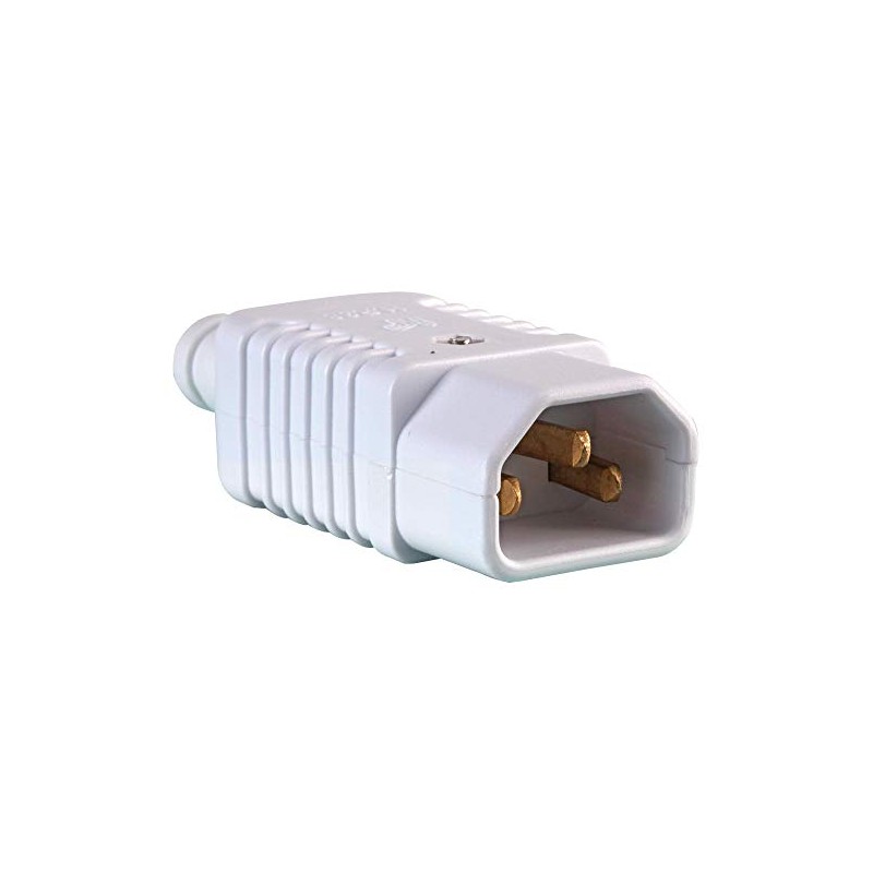 Pro Elec PEL00578 Rewireable IEC C14 mains Plug, White
