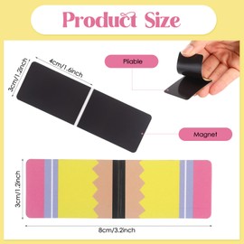 Pasimy 24 Pcs Teacher Bookmark Appreciation Gift Magnetic Bookmarks Bulk Double Side Page Marks Cute Magnet Page Clips for Teachers Reading Graduation Gift Classroom Office School(Composition)