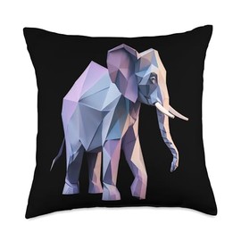 Origami Master Folding Paper Craft Origami Elephant Japanese Art Paper Folding Artist Throw Pillow, 18x18, Multicolor