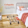 Tajsoon Heavy Duty Clothes Rack Foldable Garment Rack with Wheels