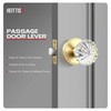 Heittis 4 Pack Passage Glass Door Knobs,Passage Function Interior Door