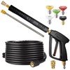 YAMATIC Pressure Washer Gun and Hose Kit, 25 FT Kink