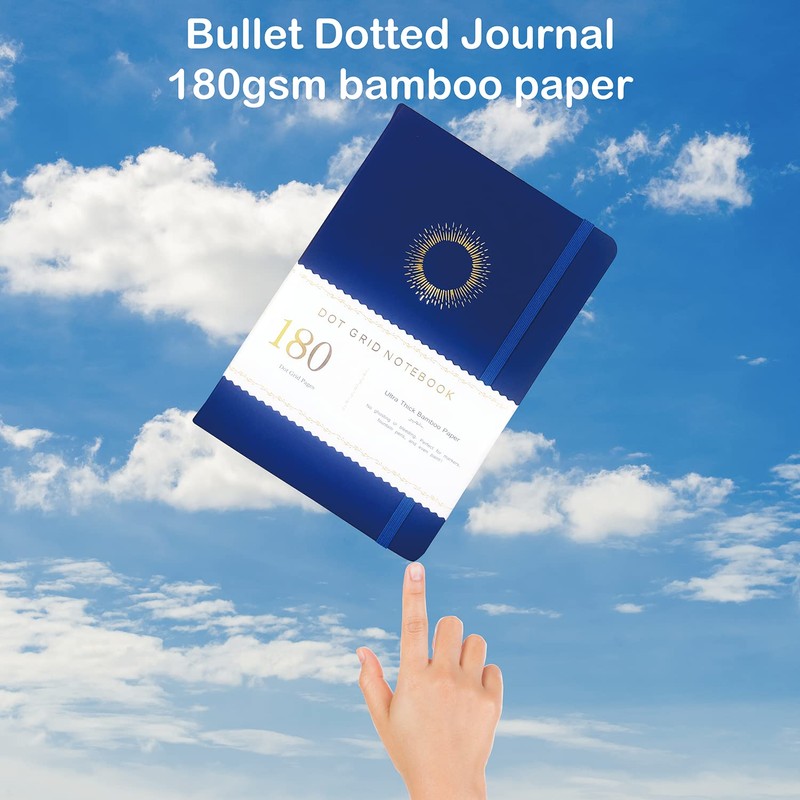 BUKE Dotted Notebook Journal 180GSM Bamboo Thick White Paper 160