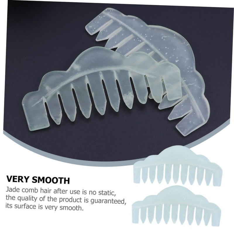 NOLITOY Jade Massage Stick Set Pcs Wavy Combs for Scalp