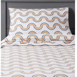 Pillowfort Rainbow Flannel Sheet Set Full - Twin