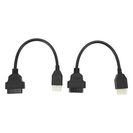 2PCS 6 Pin OBD‑OBD2 Motorcycle Diagnostic Scanner Cable Replacement for Delphi Motorcycle Motor