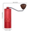Manual Coffee Bean Grinder 12 Coarseness Settings CNC Stainless Steel