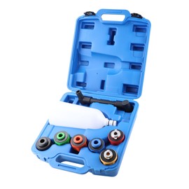 Wisepick 8 Pcs Oil Funnel Set Universal Multi-Application Car Engine Oil Funnel Adaptor Oil Fill Funnel Kit Oil Filler Set with Swivel Offset Extension Tube Car Van Tool