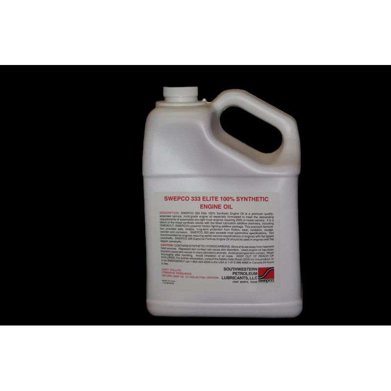 SWEPCO 333 5w30 Elite 100% Synthetic Engine Oil Gal.