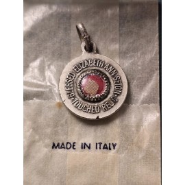 Vintage Elizabeth Ann Seton Touched Relic Catholic Saint Relic Medal ITALY