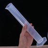 Recogwood 250ml Plastic Graduated Cylinder, Measuring Cylinder Science Test Tube,