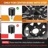 CLUBRALLY Black Golf Cart Center Caps & Wheel Lug Nuts