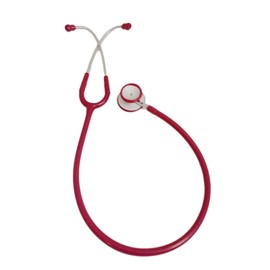 EM Premium Clinical Light Weight 4oz Dual Head Stethoscope - Burgundy - Perfect for Nurses and Medical Professionals