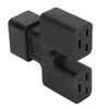 IEC320 C20 to Dual IEC320 C19 Power Adapter IEC320 C20