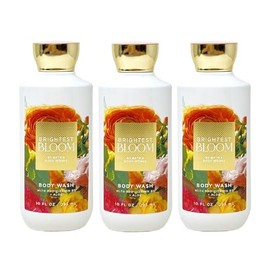 Bath and Body Work Brightest Bloom 3 Piece Body Wash Gift Set Bundle - Full Size