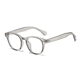 YUELUQU Blue Light Filter Glasses Computer Glasses Super Light Fashion Accessory Unisex for Men and Women, grey transparent