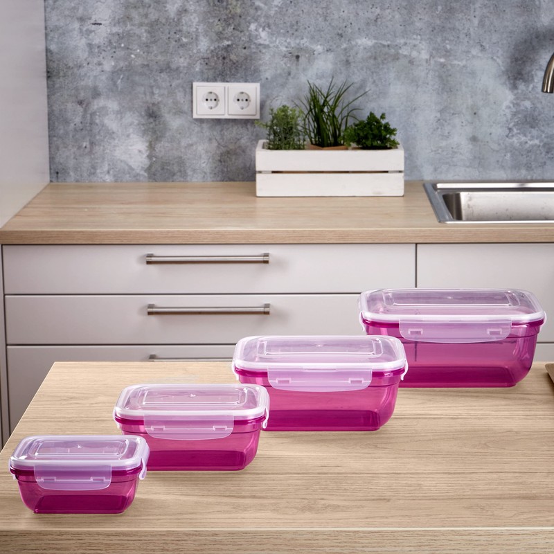 Grizzly Food Storage Containers with Lids - Rectangular - pack