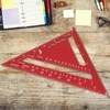 7 Inch Carpenter Square, Red Triangle Ruler, High Precision Aluminum