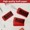 Red Repair Tags (Pack of 100) with Wires Attached