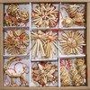 Straw Ornament Assortment - 34 pc C