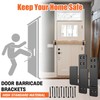 AMZFINE 2x4 Door Barricade Brackets Heavy Duty 4pcs Door Bar