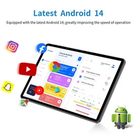 Budget Student Tablet！ 10.1'' Light Tablet，12H Battery+Split Screen，8-Core 64GB，Online Class & eBooks，Study & Play Tablet，Classes+Gaming+Drawing，6000mAh Battery， Slim Lightweight Android Tablet Slim Metal Android Gaming Tablet student tablet - Color: bla