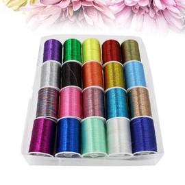 Metallic Embroidery Thread Cross Stitch Threads Friendship Bracelets Thread Crafts Floss for Home Store Use (Multicolor)