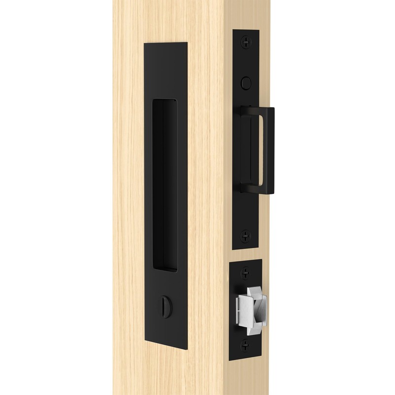 Dontay Pocket Door Handle and Edge Pull, Narrow Modern Rectangular