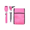 Estuche de Diagnostico Oto/Oftalmo, Lona, FO, Led, Rosa