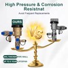 【UPC® Certified】1" Brass Pressure Vacuum Breaker, Max 400PSI Sprinkler Backflow