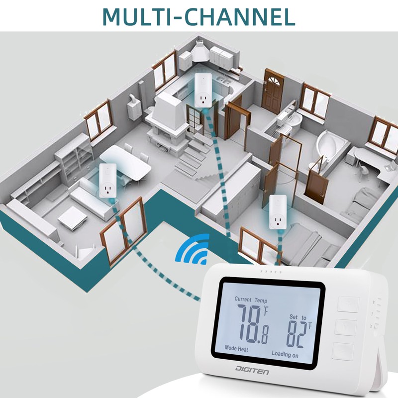DIGITEN Wireless Thermostat WTC100 Pro Temperature Controller for Cooling &